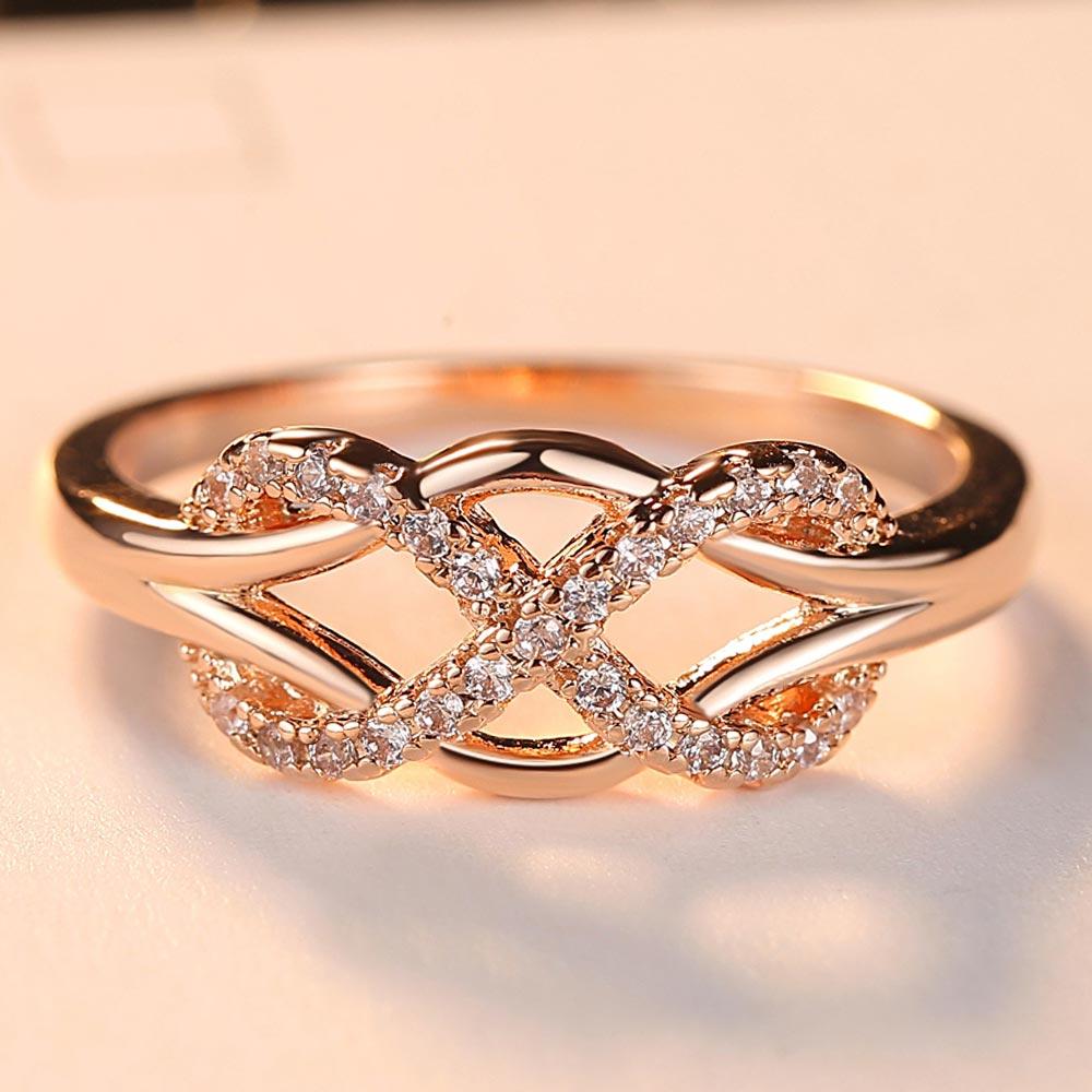Natural Diamond Infinite Gold Wedding 