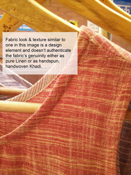 An example closeup image of Khadi image showcasing the similarities between Khadi Cotton & Linen