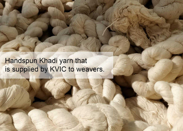 Hanks of Handspun Khadi Threads/Yarn