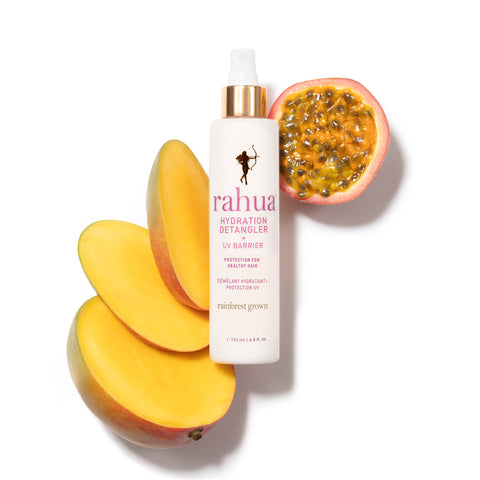 Hydration Detangler UV Barrier with Mango Slices and passion fruit