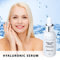 hydrateren van de huid met hyaluronic serum