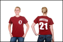 jane austen t-shirt jersey novel-t