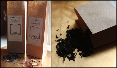 Cahill's Tea branded packaging