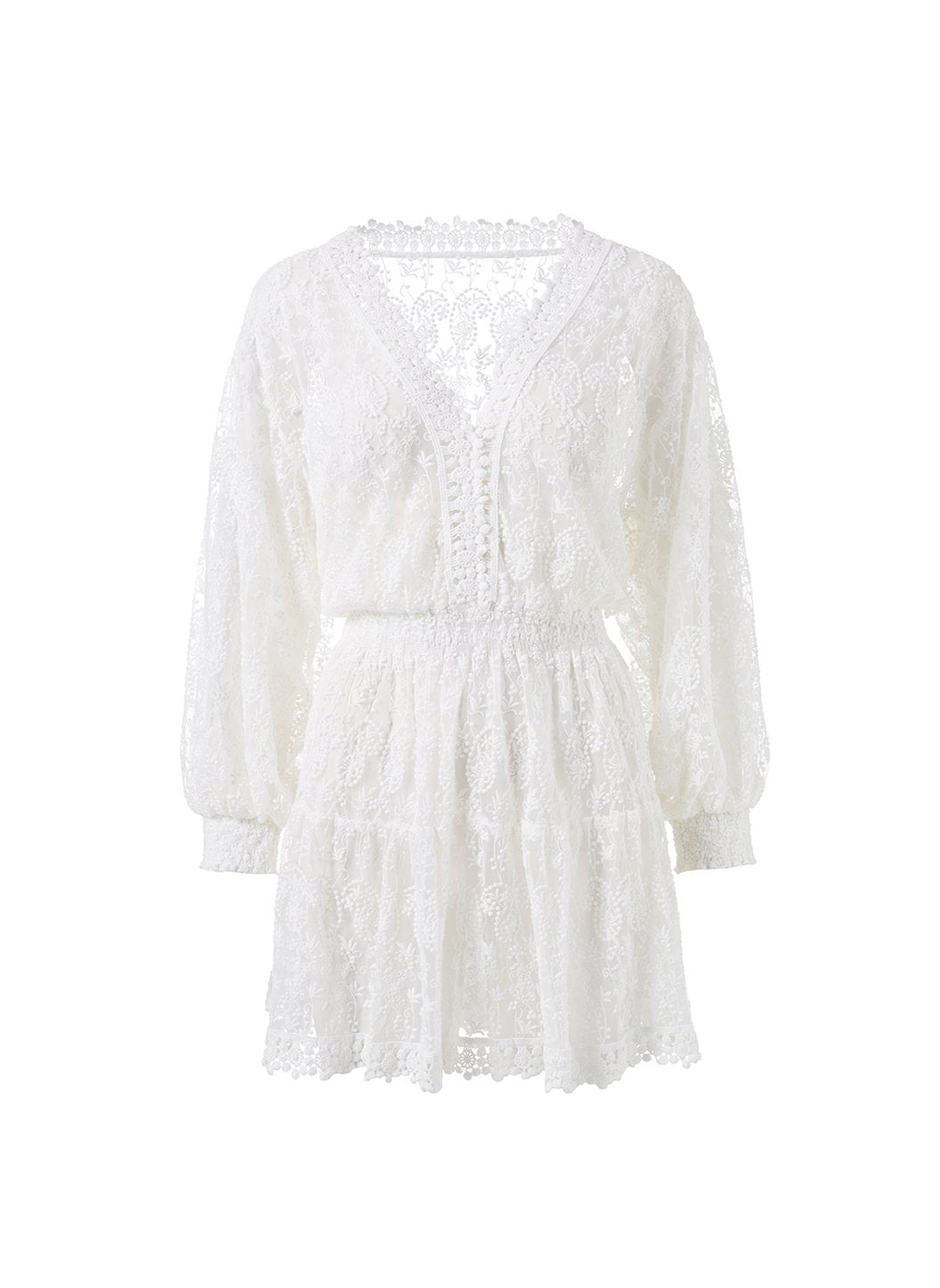 white lace kaftan