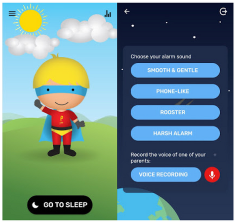 Enuresis bedwetting alarm application for kids