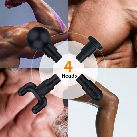  4 heads massage gun