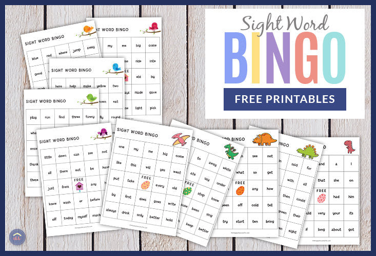 Sight Word Bingo (Free Printable) Shop Just Lovely Things