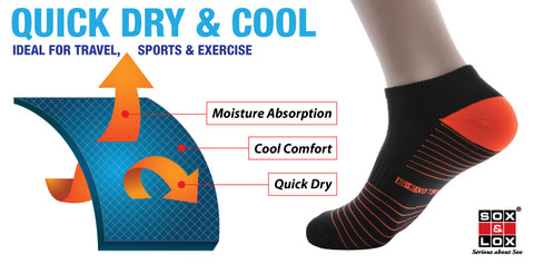 quick dry and cool moisture absorption comfort socks