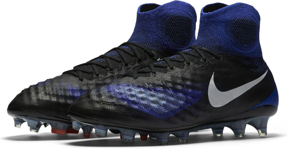 praktiseret Ombord Bære Nike Magista Obra II FG Soccer Boots - Black/Paramount Blue – The Village  Soccer Shop