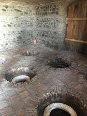Buried qvevri at Pheasant's Tears winery