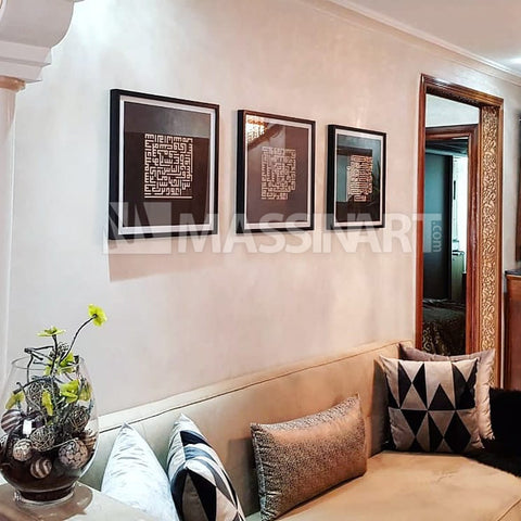 Tableaux-encadrés style classique pour salon marocain maroc salon beldi décoration traditionnelle