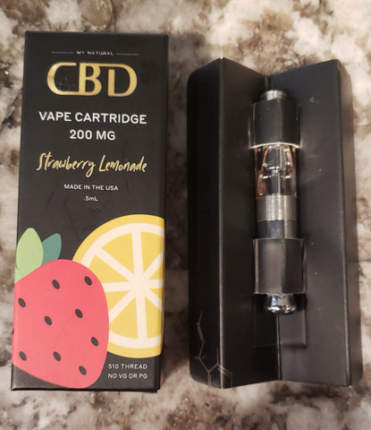 My Natural CBD Vape Pen strawberry lemonade flavor 
