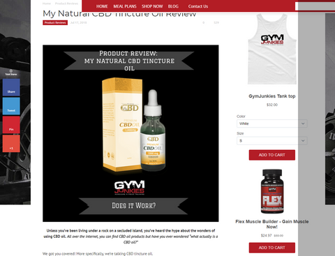 My Natural CBD Reviewed by Gym Junkies