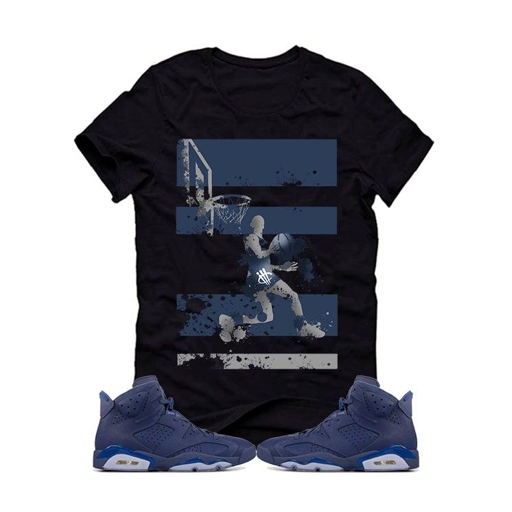 diffused blue jordan 6 shirt