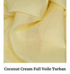 coconut cream wedding turban