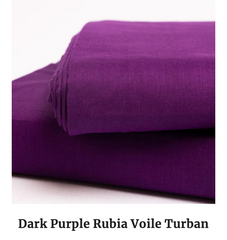 dark purple wedding turban