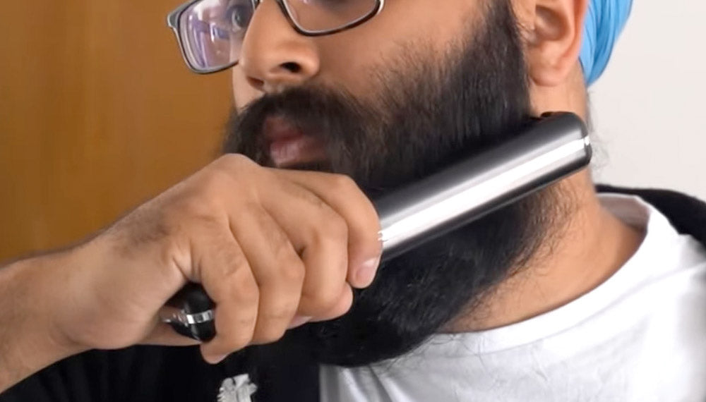 how to use the cordless beard straightener