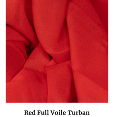 red wedding turban