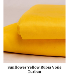 sunflower yellow wedding turban