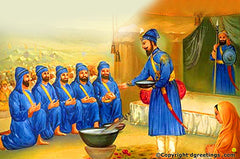 Guru Gobind Singh Ji and Panj Pyare
