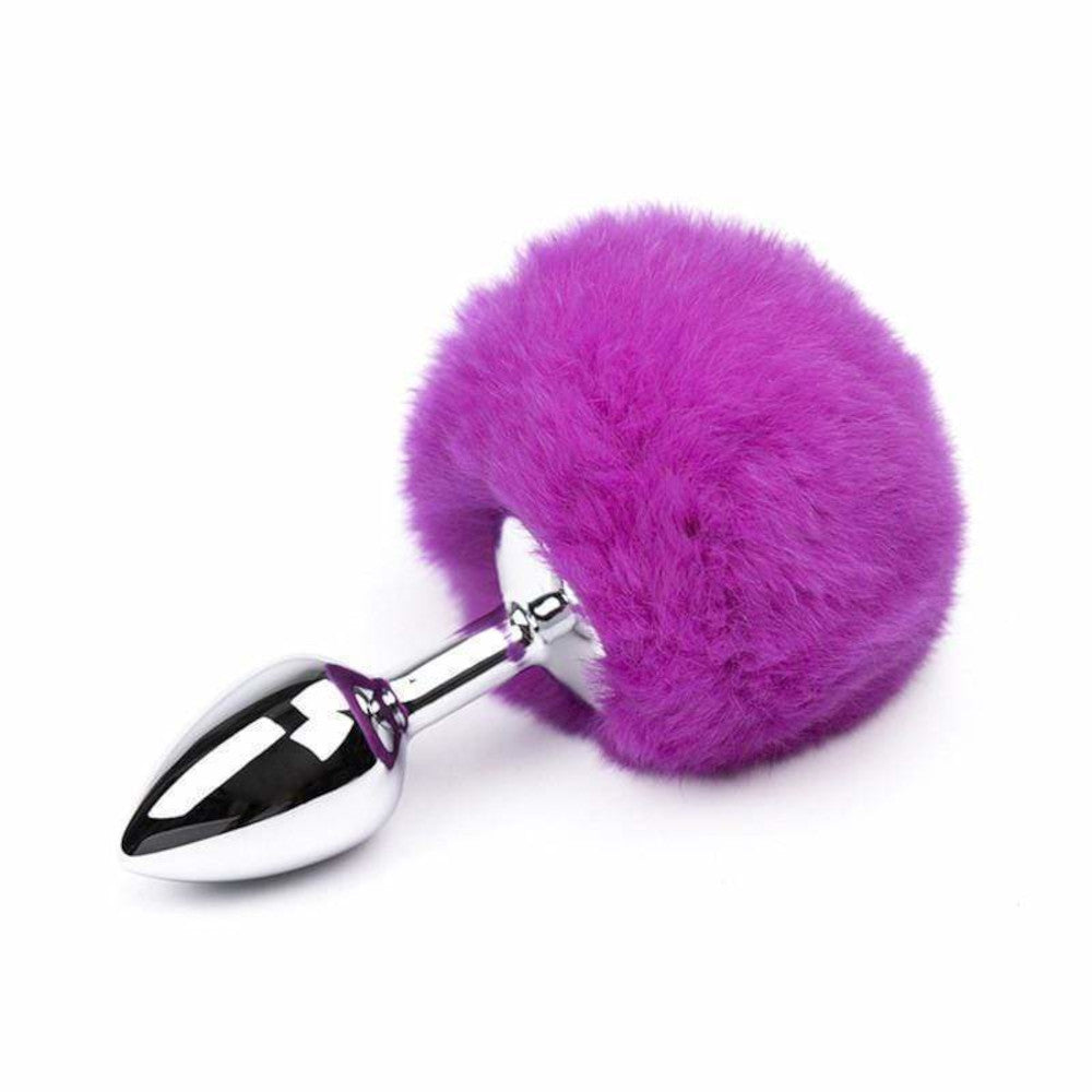 Bunny Tail Plug, Multi Color 3"