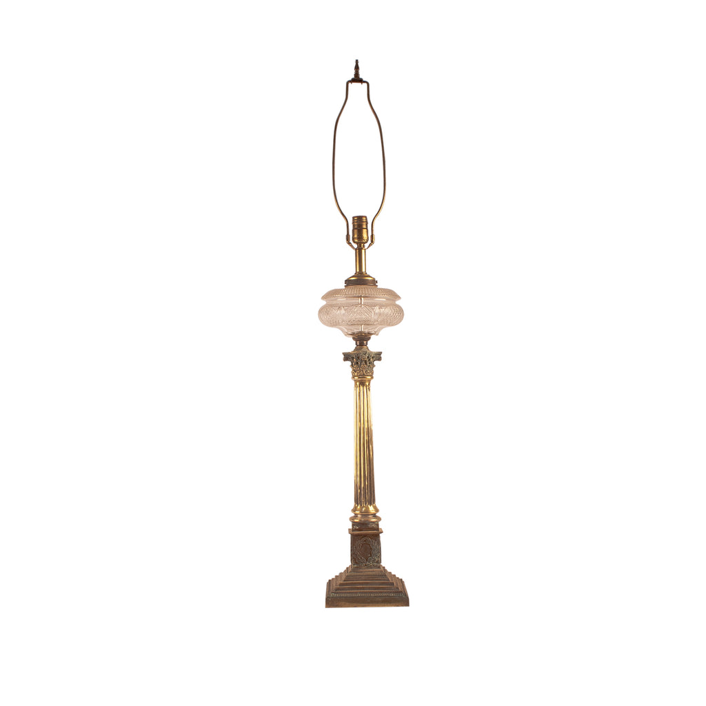 Brass Oil Lamp, England circa 1870