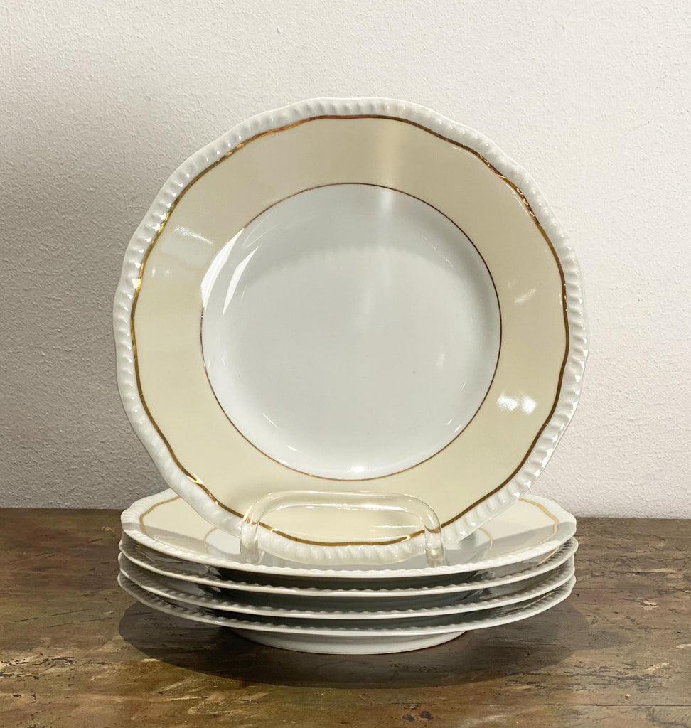 Set of 5 Limoges Dinner Plates, France Circa 20th Century
