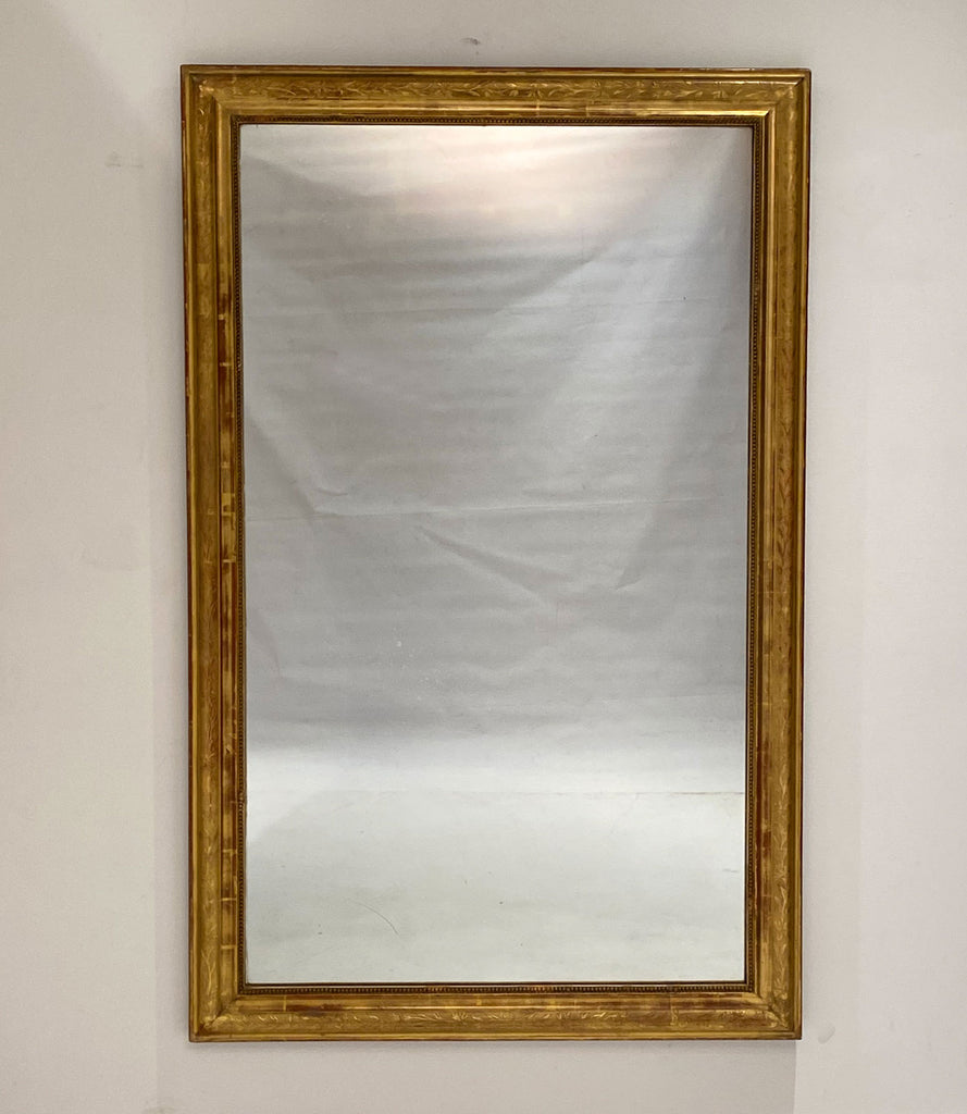 Louis Philippe Gilt Wood Mirror, France 55.25"h x 41.5"w