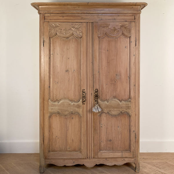 Pickled French Armoire, Circa 19th Century