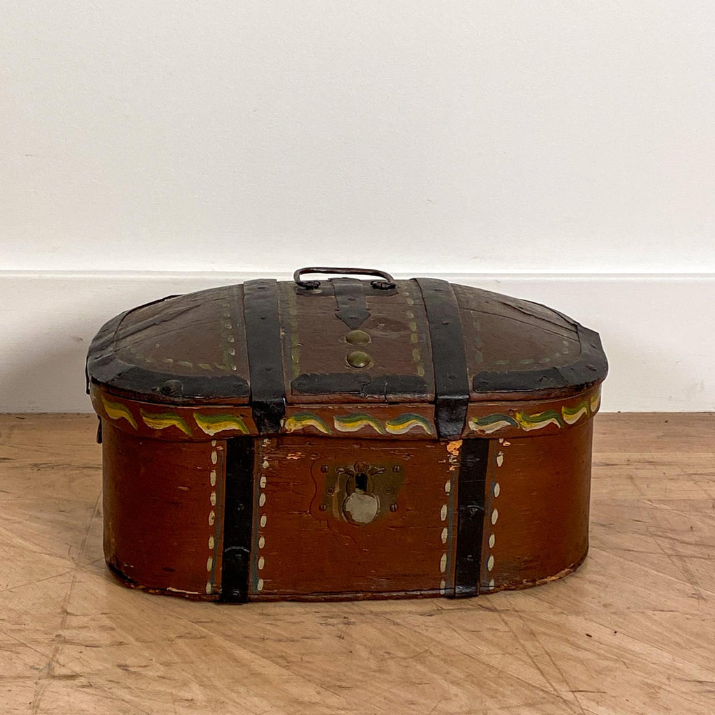 Painted Oval Box, 19th Century