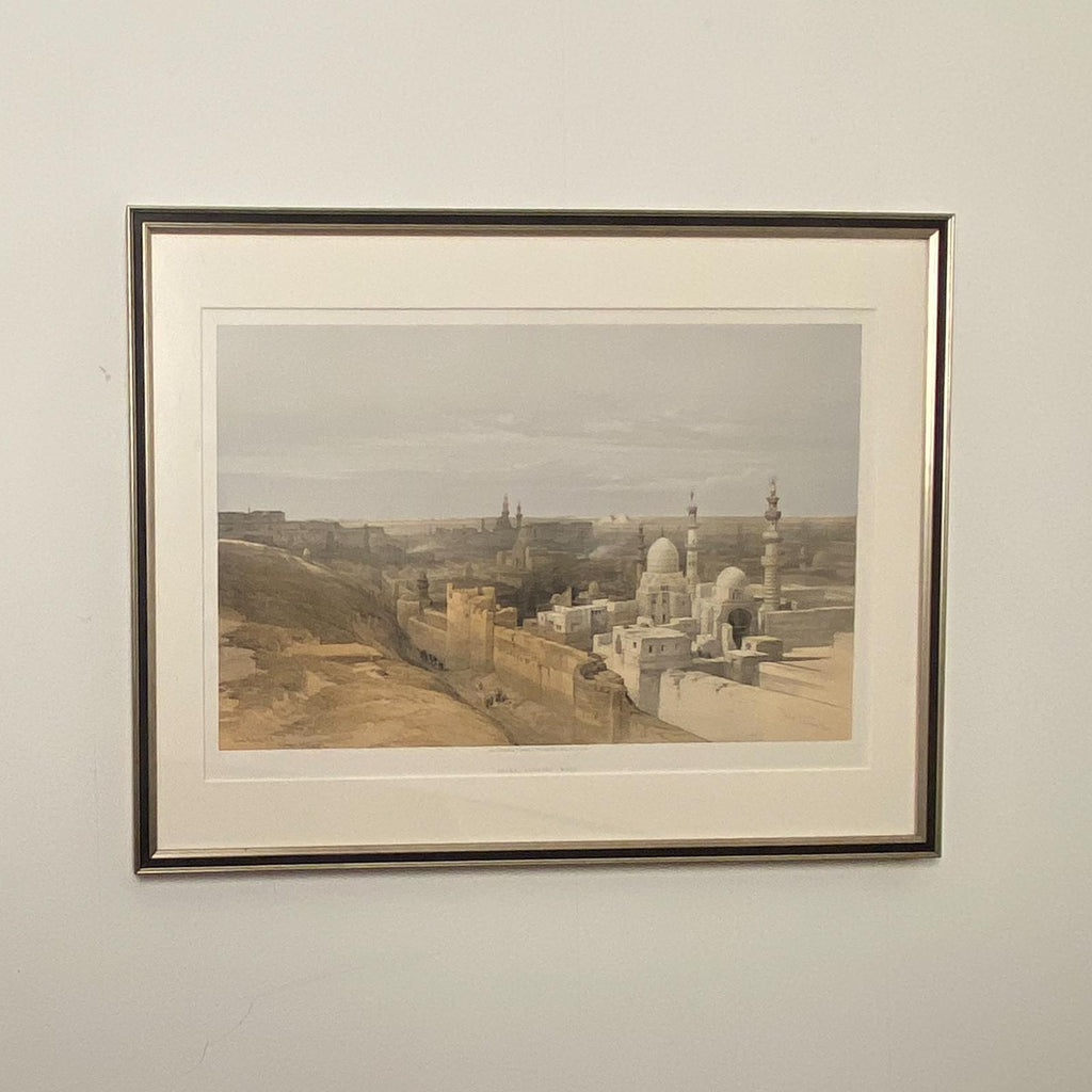 Circa 1847 "Cairo, Looking West" Lithograph by David Roberts, England