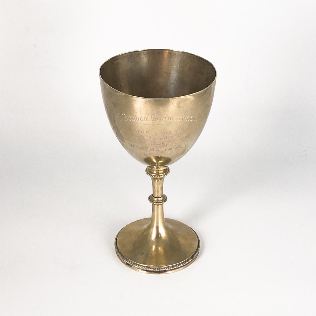 Mappin Brothers Engraved Trophy Goblet, England, Circa 1893