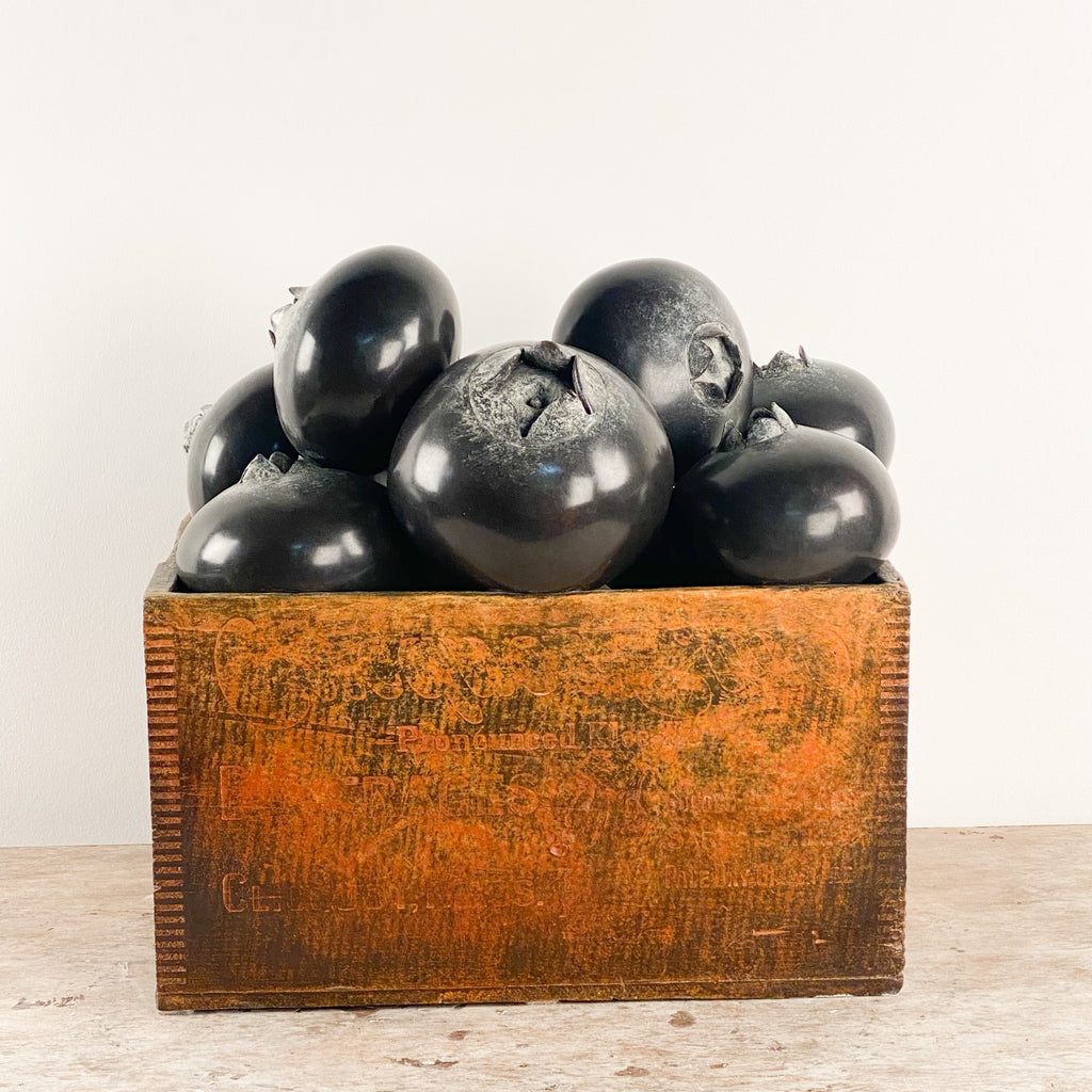 Rare and Large Trompe-l'œil Bronze Monster Blueberries by Popliteo