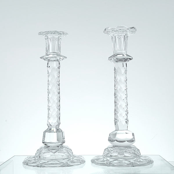 Two Similar George III Period Crystal Candlesticks