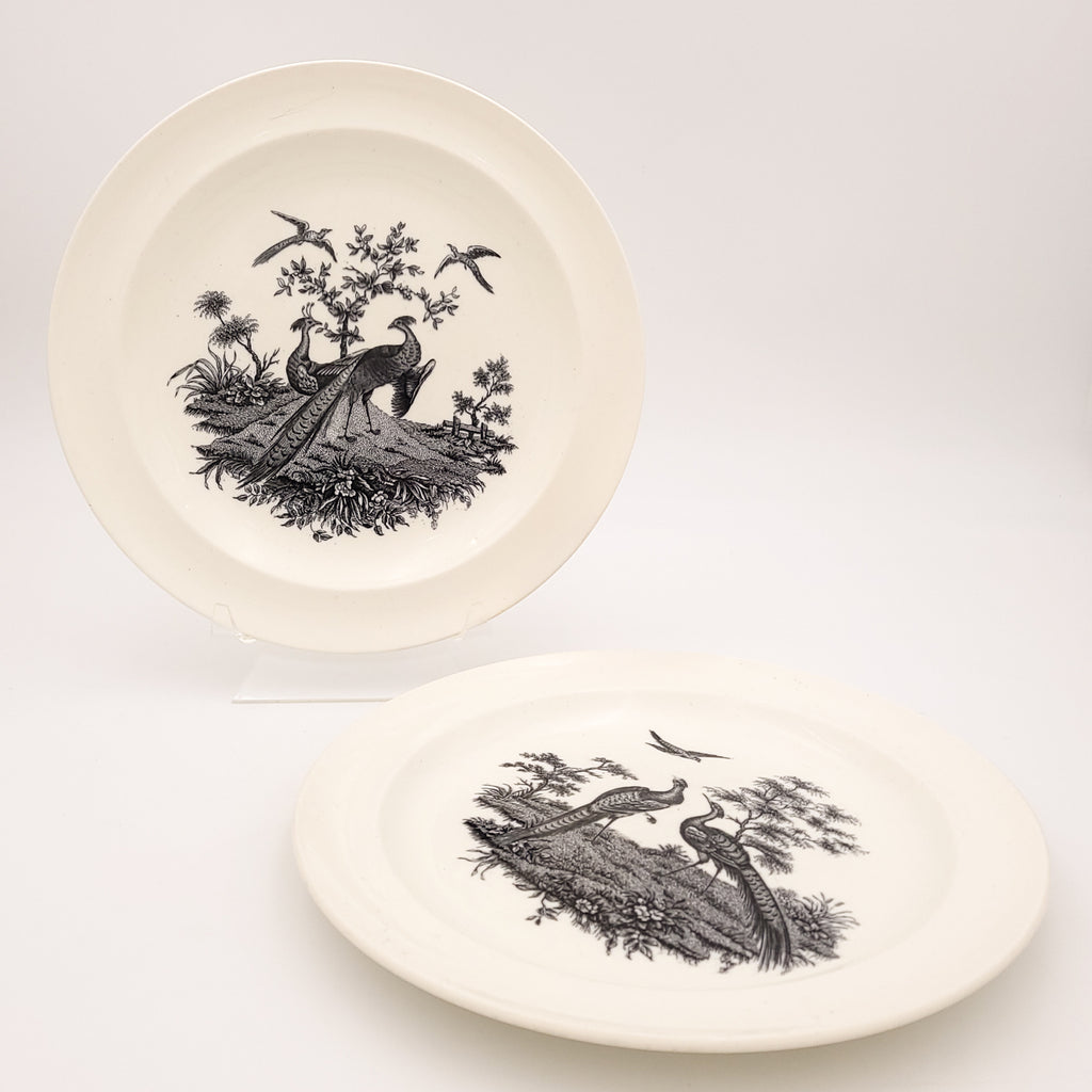 Pair of Wedgwood Etruria Creamware Plates, England circa 1940