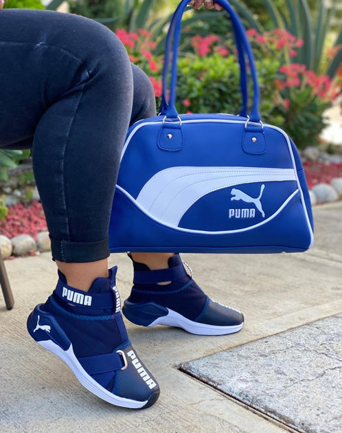 puma shoes and matching purse