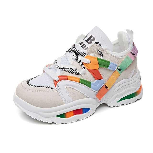 colorful abo fashion sneakers