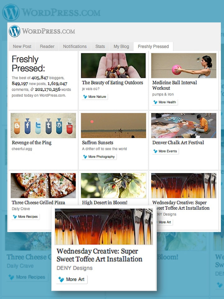 Wordpress Freshly Pressed