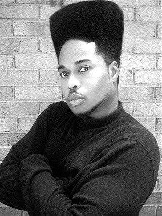 black male hair 1980s