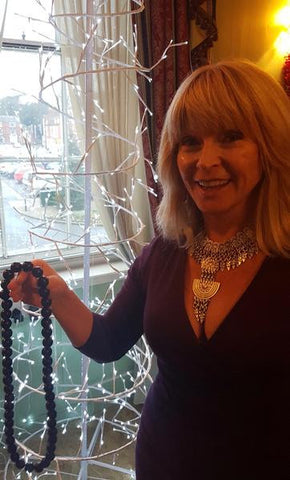 Toyah with her beads