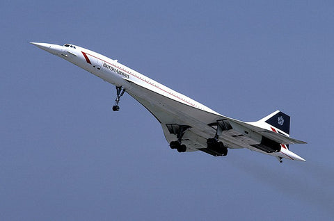 Concorde aeroplane in flight