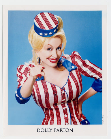 Dolly in her Uncle Sam costume