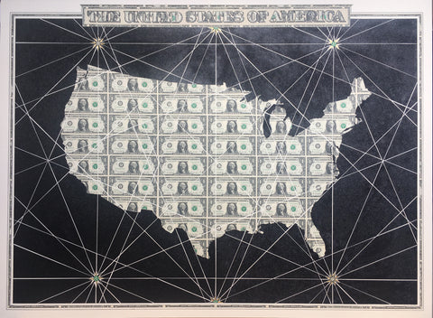 Justine Smith - US Map - Currency College - US $1 Bills