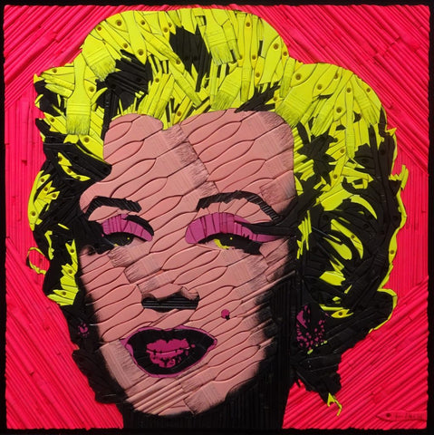 Finn Stone - Marilyn Monroe - Oil + Cut Paintbrushes
