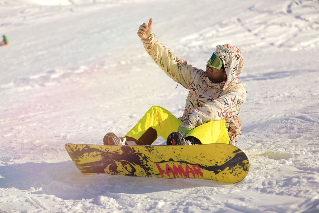 Winter Selfie Snowboarding
