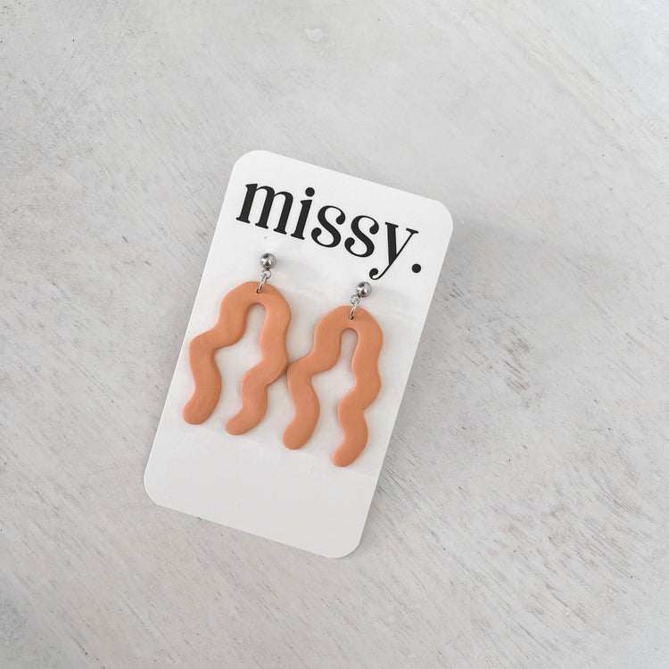 Peach Squiggles