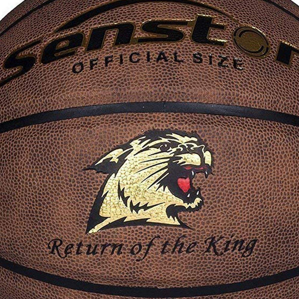 Senston 29.5" Basketball Outdoor Indoor Leather Basketballs Official Size 