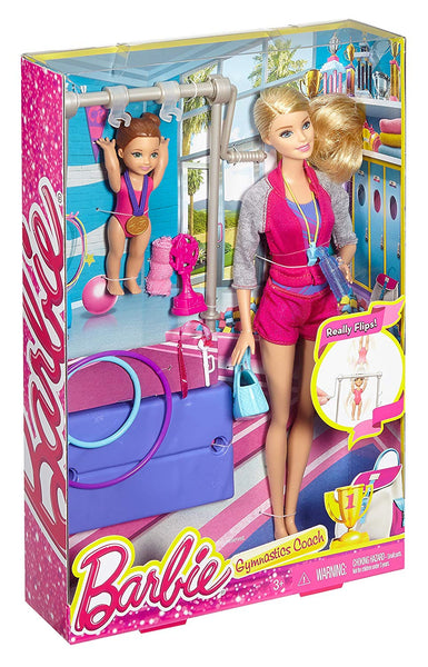 barbie careers gymnastics coach playset