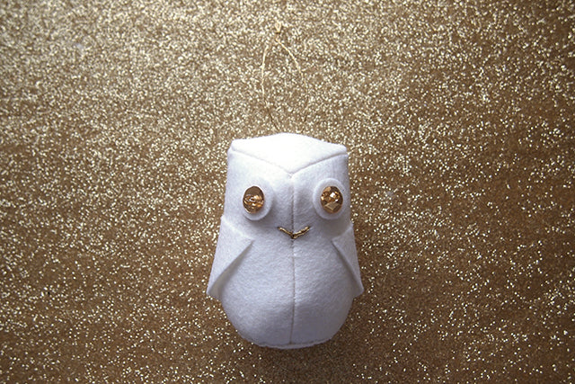 Free Snowy Owl Ornament Pattern | Grainline Studio