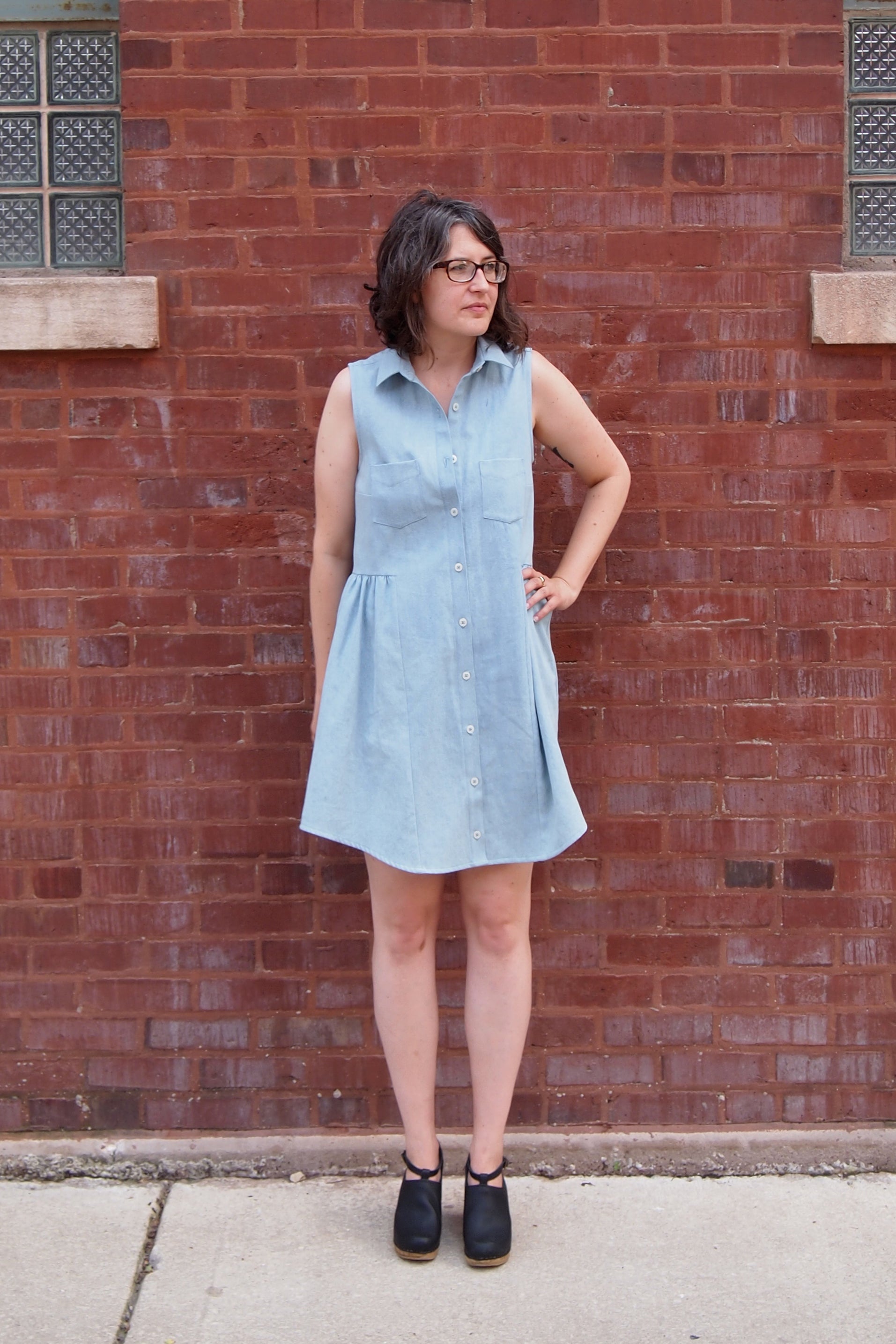 Grainline Studio | Alder Shirtdress V2: Light Denim